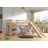 Vipack Halbhochbett Pino 90 x 200 cm Kiefer massiv lackiert beige