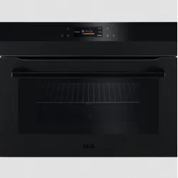 AEG Einbau-Kompaktbackofen / Mikrowelle / Emaille-Beschichtung / Matt Black KMK761080T
