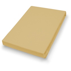 Spannbettlaken Jersey senf - gelb