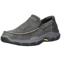 Skechers Herren RESPECTED MELBERT Mokassin, Charcoal Canvas W/Suede, 43 EU - 43 EU