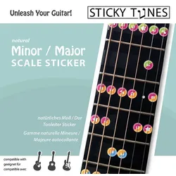 Guitar Sticker Set: Major- / Minor-Scale (major/ minor)