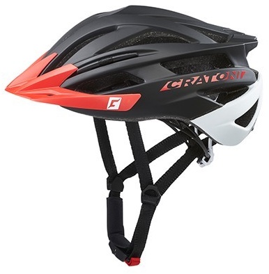 Cratoni Fahrradhelm Agravic black-red matt