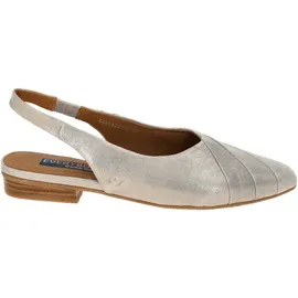 Everybody Brunilde Sling Pumps grau silber Glitzer für Damen, grau, Größe 39 1⁄2 EU