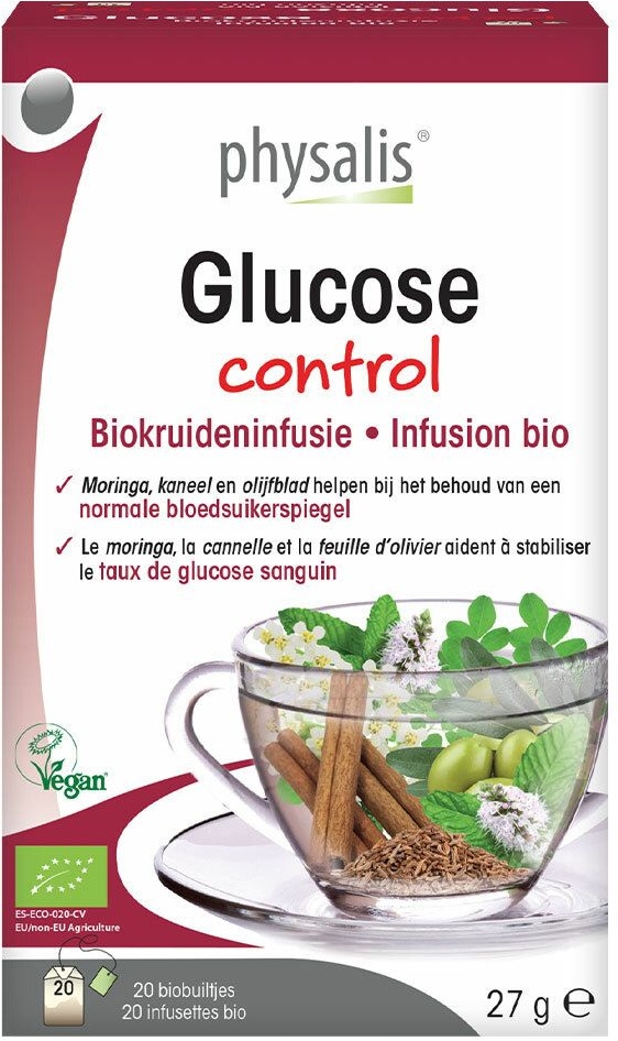 physalis® Glucose control Infusion Bio 20 pc(s) thé instantané