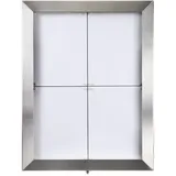 Securit Securit® MCS-4A4-LSS LED-Schaukasten Stainless Steel, 4 x DIN A4 Seiten