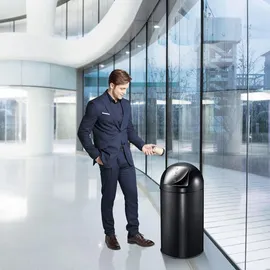 Proregal Abfalleimer 40 l Schwarz