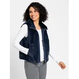 Inspirationen WITT WEIDEN Fellimitatweste in dunkelblau | Gr.: 42