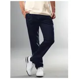 TRIGEMA Jerseyhose TRIGEMA "TRIGEMA Freizeithose aus 100% Baumwolle", Herren, Gr. XL, US-Größen, blau (navy), 100% Baumwolle, Hosen Jerseyhose