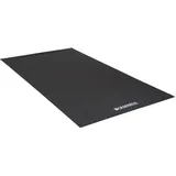 Hammer Bodenschutzmatte Protekt - Geräuschdämmend und strapazierfähig, Ideal für Fitnessgeräte wie Crosstrainer und Heimtrainer, 120 x 60 cm, Schwarz
