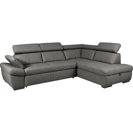 exxpo - sofa fashion Eckcouch Kunstleder 2-Sitzer Grau