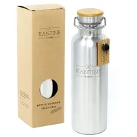Kantine 51° Nord Edelstahl Trinkflasche 750ml, Wasserflasche, Auslaufsicher, Thermo