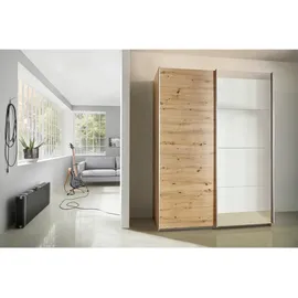 Rauch Schwebetürenschrank Artisan Eiche Dekor- - 136 x 197 cm - mit Spiegel