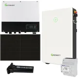 Growatt SPH3000TL BL- 0% MwSt §12 III UstG 3kWp PV Komplettanlage mit Glas Glas Modulen und 6,5 kWh