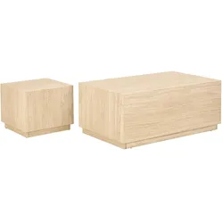 Ebuy24 Dice Couchtisch Beige.