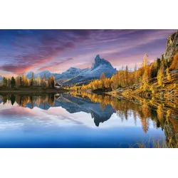 Fototapete PAPERMOON "Fluss in Landschaft", bunt, B:4,00m L:2,60m, Vlies, Tapeten