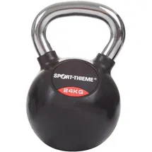 Sport-Thieme Kettlebell Gummiert mit glattem Chrom-Griff 24,5 kg bunt
