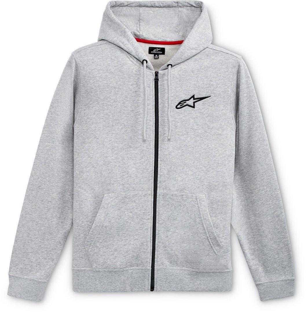 Alpinestars Ageless Chest Hoodie met ritssluiting, grijs, M Voorman