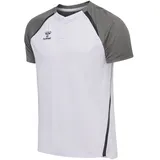 hummel hmlLEAD 2.0 POLO Herren - white/steel gray - 3XL