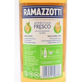 Ramazzotti Aperitivo Fresco 15% Vol. 0,7 l