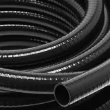 Wiltec Druck- und Saugschlauch 10m Teichschlauch 50mm (2") schwarz kältebeständig bis –5 °C, sehr gute UV-Beständigkeit Pumpenschlauch