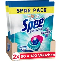 Spee Waschmittel Universal Power Caps 4+1, Caps, Frische Kick, 1,44kg, Waschladungen), 120