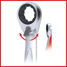 KS Tools GEARplus Ratschenringmaulschlüssel umschaltbar 41 mm