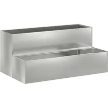 vidaXL Pflanzkasten mit 2 Etagen 100 x 60 x 45 cm Silber