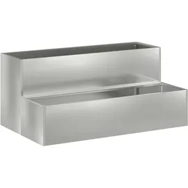 vidaXL Pflanzkasten mit 2 Etagen 100 x 60 x 45 cm Silber