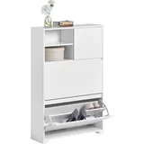 SoBuy Schuhschrank Weiß