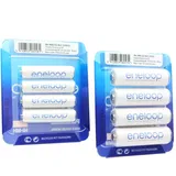 Panasonic eneloop Standard ehem. Sanyo eneloop Standard Kombipack 4x AA Mignon + 4x AAA Micro Batterien