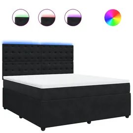 vidaXL Boxspringbett 180 x 200 cm Schwarz