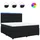 vidaXL Boxspringbett 180 x 200 cm Schwarz