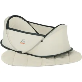 Deryan Pop-up-Reisebett mit Moskitonetz Infant BabyBox - Campingbett - Creme