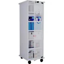 VCM Medizinschrank Weiß, 5 Fächer, 31x98x35 cm