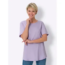Classic Basics Longshirt CLASSIC BASICS "Doppelpack Shirts", Damen, Gr. 40, bunt (flieder, mint), 100% Baumwolle, unifarben, Rundhals, Shirts Longshirt