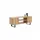 Kobi Focus TV-Lowboard 135 x 40 x 49 cm Rosa Metall