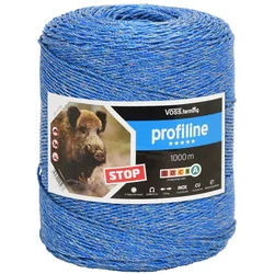 VOSS.farming Weidezaunlitze Wildabwehr 1000m, 3x0,25 Kupfer+3x0,25 Niro, blau