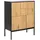 Actona Kommode 80 x 103 x 40 cm Schwarz / Wildeiche