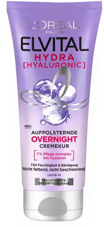 L'OREAL Elvital Hydra Hyaluron Übernacht-Creme Behandlung 200 ml