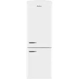 Amica Kühl-/Gefrierkombination Retro Kollektion KGCR 387 109 W Superkühlfunktion silberfarben
