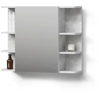 Livinity® Badspiegelschrank, Fucino, Beton, 79.6 x 64 cm