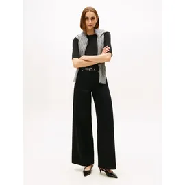 Tommy Hilfiger SLIM 5X2 RIB C-NK Rundhals Schwarz XXXL