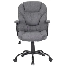 byLIVING STING Chefsessel Polyester Grau/Schwarz