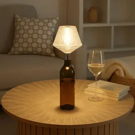 GLOBO Flaschenlampe Klar