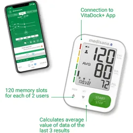 Medisana BU 570 connect Oberarm-Blutdruckmessgerät