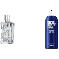 D by Diesel | Unisex | Parfum für Damen und Herren | Eau de Toilette | 100 ml + Diesel Only the Brave Body Spray 200ml