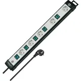 Brennenstuhl Steckdosenleiste 5-fach 3 m Schwarz/Lichtgrau