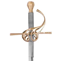 Rapier 17. Jahrhundert mit Griffpartie aus Messing