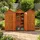 prestige home living outdoor Werkzeugschrank Holz 88 x 45,5 x 168 cm Braun