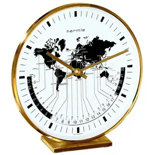 HERMLE Tischuhr Messing Quarzwerk - Hermle Modell: 22704-002100